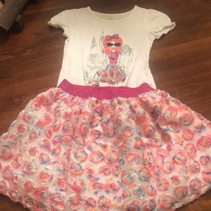 Lrg 10/12 breathtaking floret style skirt